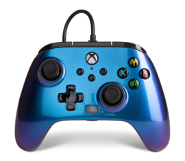 Xbox Controller Wired - Nebula (Series X & S - Xbox One) - Power A [Nieuw]