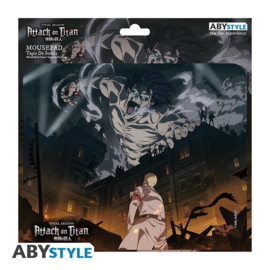 Attack On Titan Muismat Season 4 Key Art (23.5 x 19.5 cm) - ABYstyle [Nieuw]