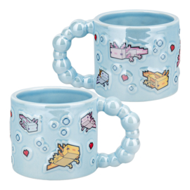 Mincraft Mok Axolotl Embossed Mug - Paladon [Nieuw]
