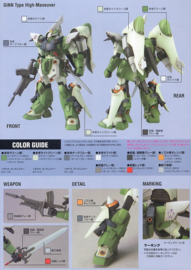 Gundam Model Kit HG 1/144 GINN Type High Maneuver - Bandai [Nieuw]