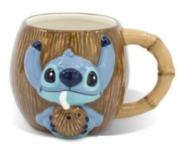Disney Lilo & Stitch Mok 3D Stitch & Coconut 414 ml - Stor [Nieuw]