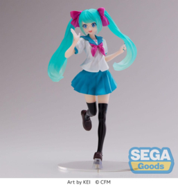 Hatsune Miku Figure Hatsune Miku Luminasta 16th Anniversary KEI Ver. 18 cm - Sega [Nieuw]