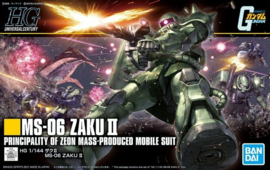 Gundam Model Kit HG 1/144 MS-06 Zaku II Principality Of Zeon Mass Production Mobile Suit - Bandai [Nieuw]