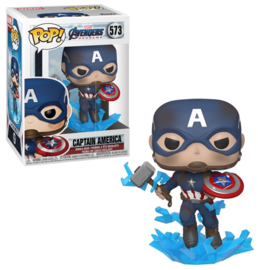 Marvel Avengers Endgame Funko Pop Captain America & Mjolnir #573 [Nieuw]