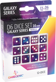 Dobbelstenen Set (D6 Dice Set) 16mm Galaxy Series Nebula - Gamegenic [Nieuw]