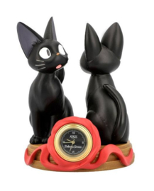 Studio Ghibli Kiki's Delivery Service Table Clock Jiji & Soft Toy Jiji 11 cm - Benelic [Nieuw]