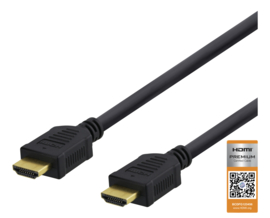 HDMI Kabel 3 Meter (HDMI 4K 60Hz - Premium High Speed met Ethernet) - Deltaco [Nieuw]