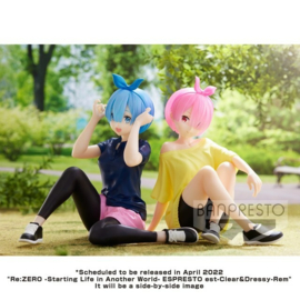 Re Zero Starting Life In Another World Figure Ram Relax Time - Banpresto [Nieuw]