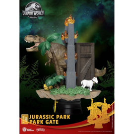 Jurassic Park PVC Diorama T-Rex Park Gates D-Stage - Beast Kingdom [Nieuw]