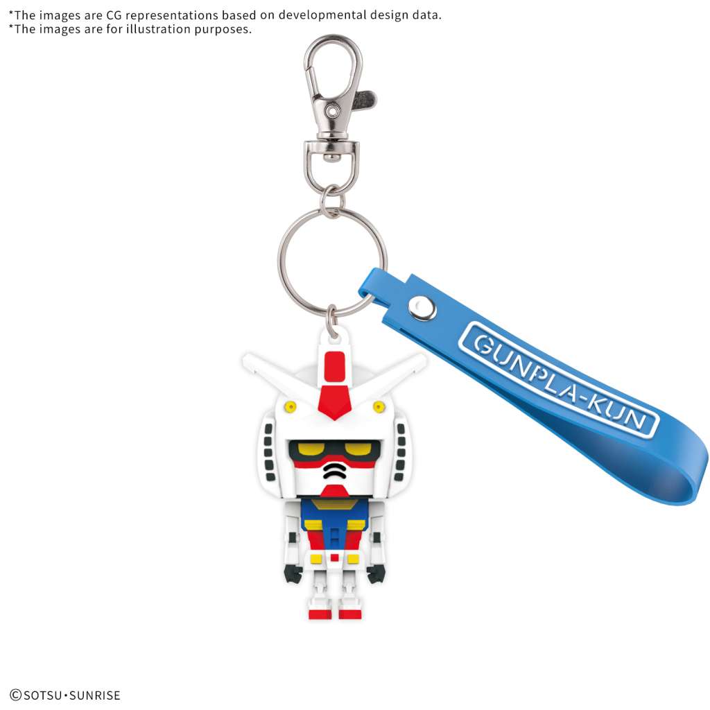 Gundam Rubber Mascot 3D Sleutelhanger Gunpla-Kun [Nieuw]