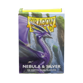 Dragon Shield Matte Dual Nebula & Silver Sleeves Standard Size (100) [Nieuw]