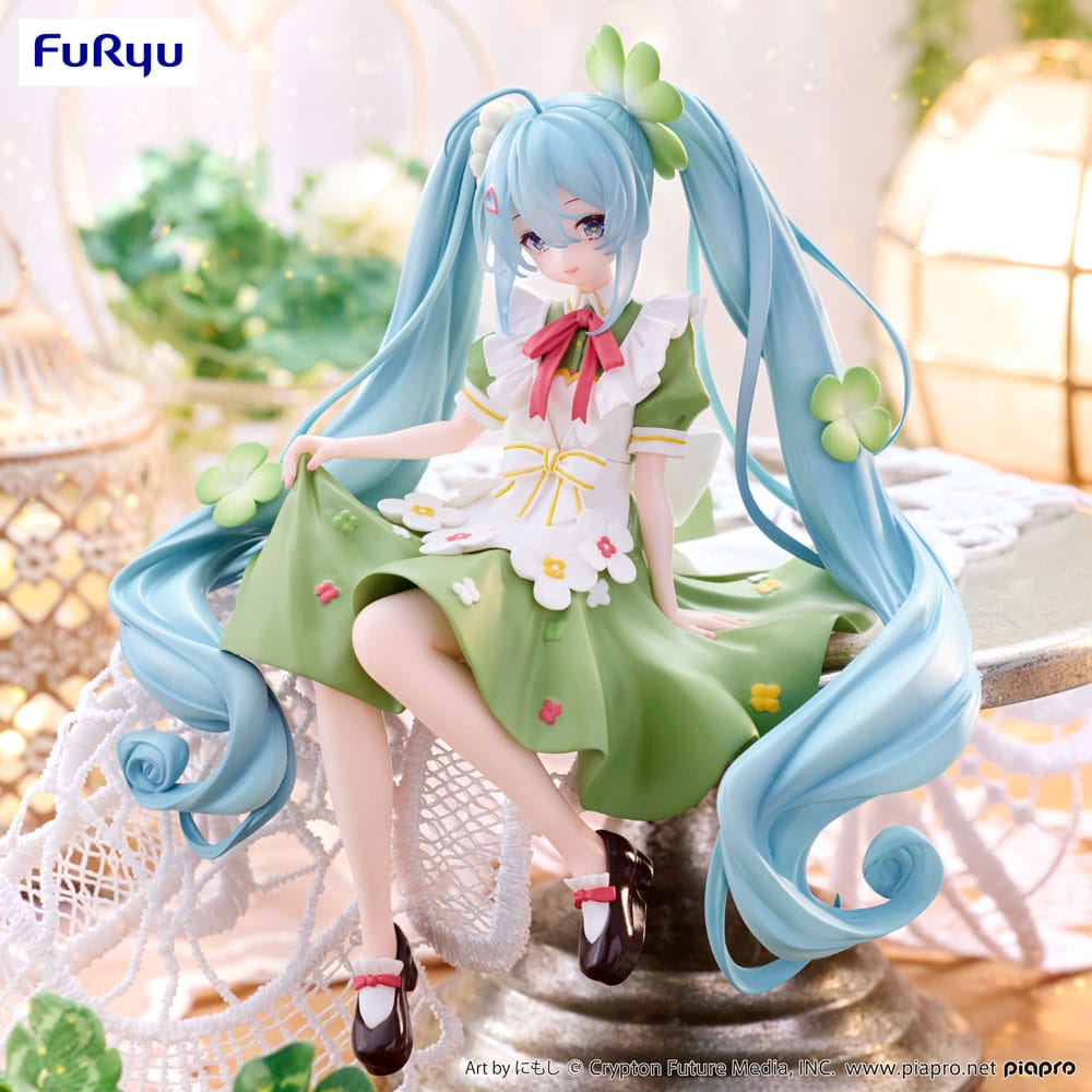 Hatsune Miku Noodle Stopper Figure Flower Fairy Clover 15 cm - FuRyu [Nieuw]