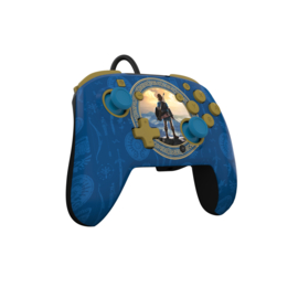 Switch Controller Wired Rematch (Zelda Hyrule Blue) - PDP [Nieuw]