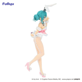 Hatsune Miku Figure Miku Bicute Bunnies White Rabbit Baby Pink - Furyu [Nieuw]