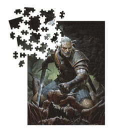 The Witcher Puzzle Geralt Trophy (1000 stukjes) - Dark Horse [Nieuw]