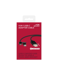 USB-C Adapter Cable 4 In 1 1m HQ - Speedlink [Nieuw]