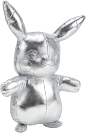 Pokemon 25th Anniversary Knuffel Silver Pikachu (20cm) - Boti/Wicked Cool Toys [Nieuw]