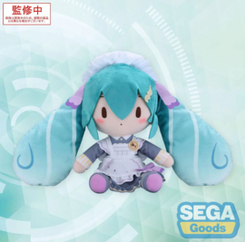Character Vocal Series 01: Hatsune Miku Fuwa Petit Plush Figure Hatsune Miku Classical Maid M 24 cm - Sega [Nieuw]