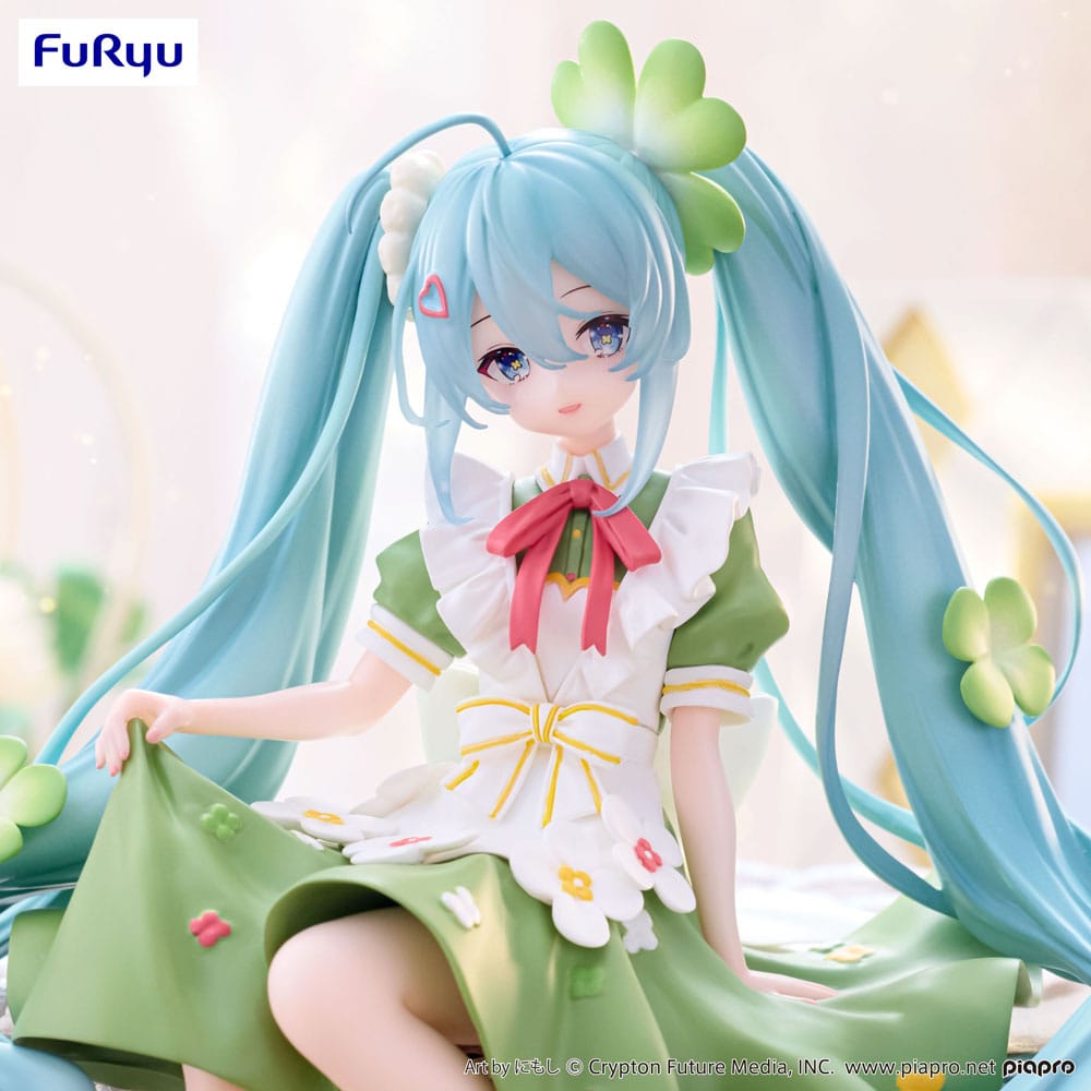 Hatsune Miku Noodle Stopper Figure Flower Fairy Clover 15 cm - FuRyu [Nieuw]