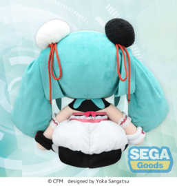 Character Vocal Series 01: Hatsune Miku Fuwa Petit Plush Figure Hatsune Miku Panda Bun LL 40 cm - Sega [Nieuw]