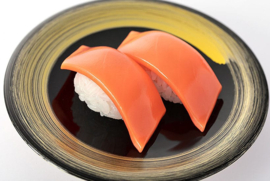 Sushi Plastic Model Kit 1/1 Salmon 3 cm - Syuto Seiko [Nieuw]