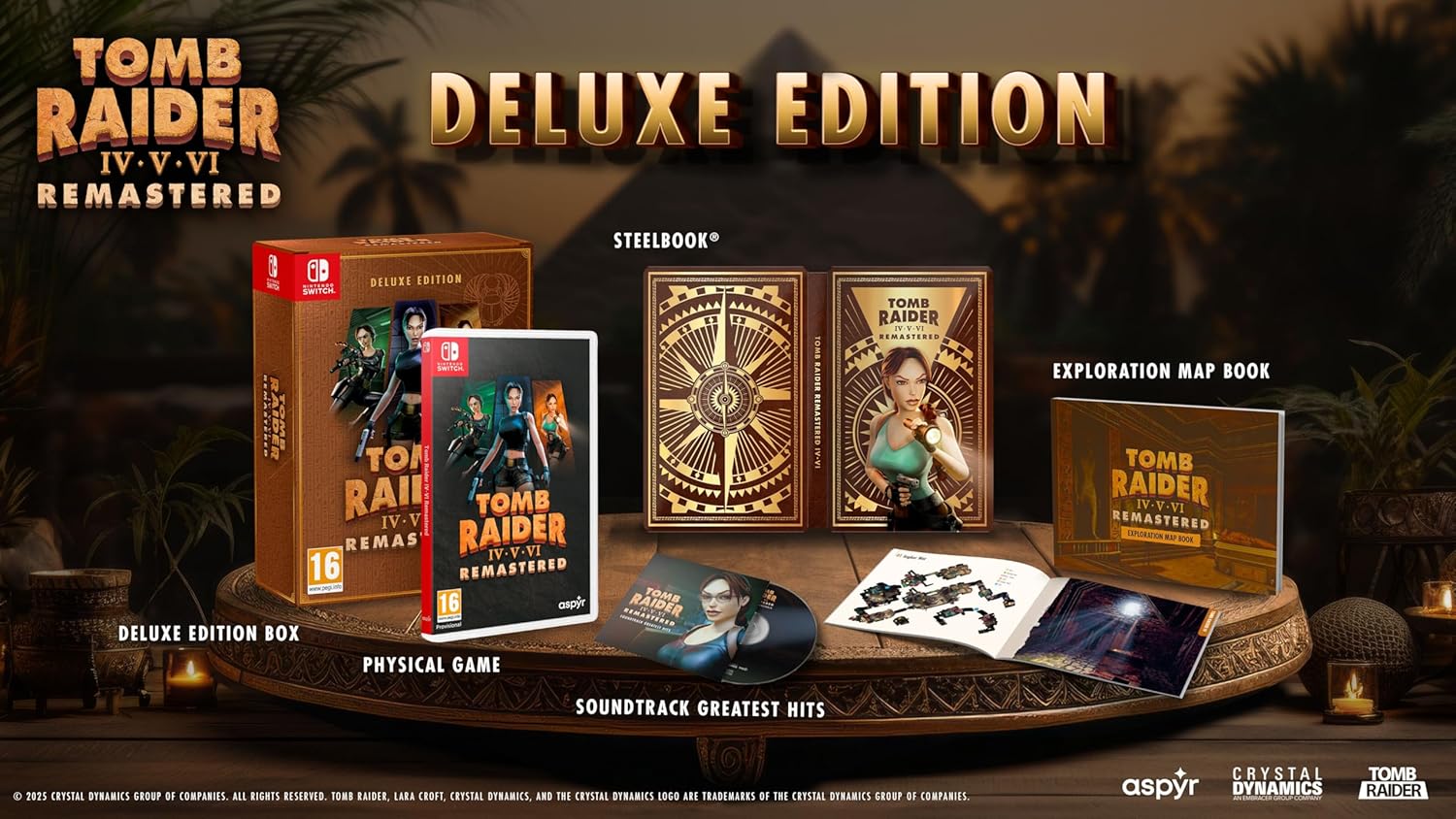 Switch Tomb Raider IV-VI Remastered Starring Lara Croft Deluxe Edition [Pre-Order]