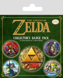 The Legend of Zelda Button Pack Zelda Classic 5 Pack [Nieuw]