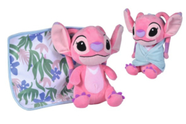 Disney Lilo & Stitch Knuffel Angel with Blanket 25cm - Simba Toys [Nieuw]