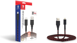USB naar USB-C Kabel Play & Charge (2.4 Meter) Gewoven Kabel - PDP [Nieuw]