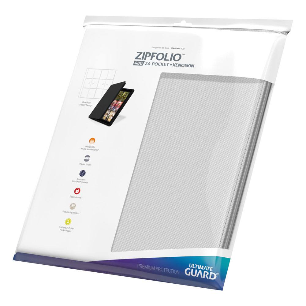 Zipfolio 480 Kaarten - 24 Pocket XenoSkin - Wit - Ultimate Guard [Nieuw]