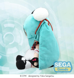 Character Vocal Series 01: Hatsune Miku Fuwa Petit Plush Figure Hatsune Miku Panda Bun LL 40 cm - Sega [Nieuw]
