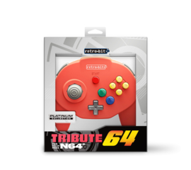 N64 Controller Tribute Classic (Red) - Retro-Bit [Nieuw]