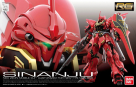 Gundam Model Kit RG 1/144 Sinanju Neo Zeon Mobile Suit Customized For Newtype MSN-06S - Bandai [Nieuw]