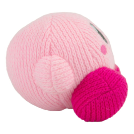 Kirby Knuffel Sitting Kirby Nuiguru-Knitted 15 cm - Tomy [Nieuw]