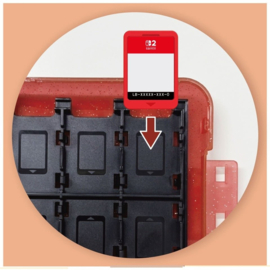 Switch 24-Game Card Case - Pokémon Pixel Red - Hori [Nieuw]
