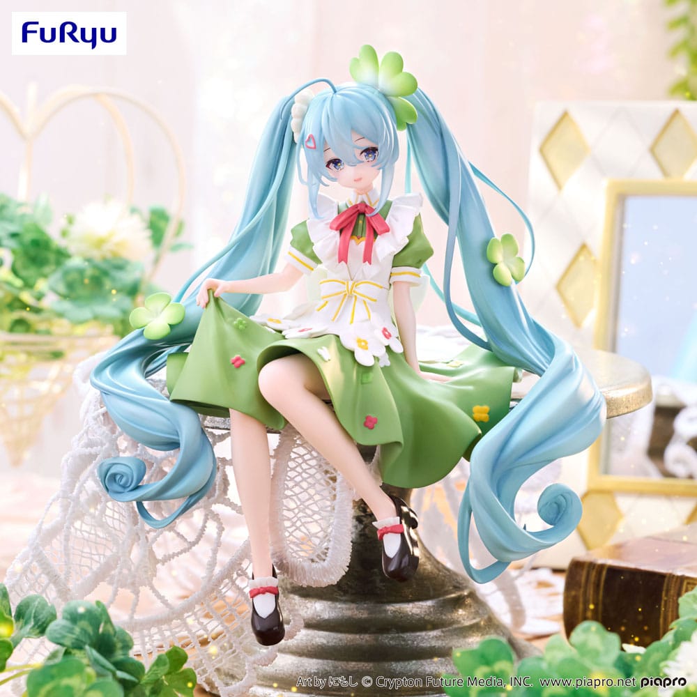 Hatsune Miku Noodle Stopper Figure Flower Fairy Clover 15 cm - FuRyu [Nieuw]