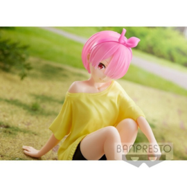 Re Zero Starting Life In Another World Figure Ram Relax Time - Banpresto [Nieuw]