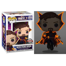 Marvel What if? Funko Pop Dr. Strange Supreme (Glow In The Dark) Special Edition #874 [Nieuw]