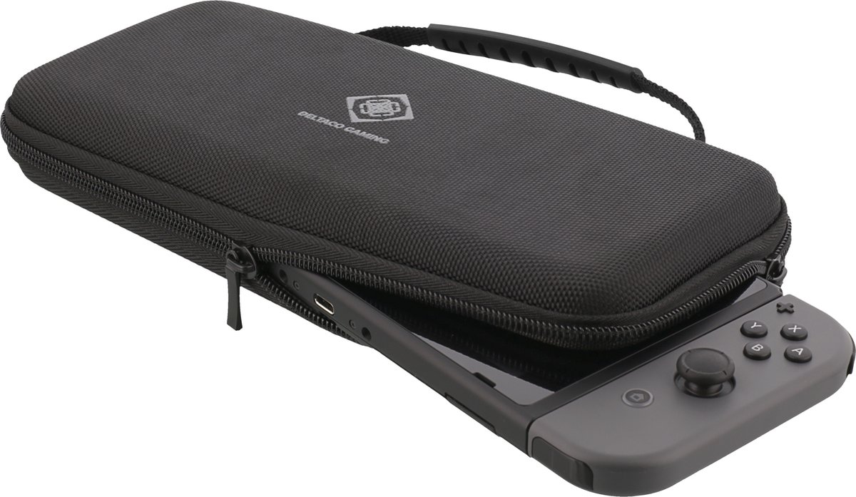 Nintendo Switch Starter Kit (Hardshell Case + Lader + Screenprotector + Kabel) - Deltaco [Nieuw]