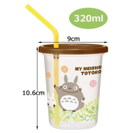Studio Ghibli My Neighbor Totoro Beker met Rietje (3 stuks) 320 ML  [Nieuw]