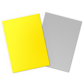 Dragon Shield Dual Yellow & Silver Sleeves Standard Size (100) [Nieuw]
