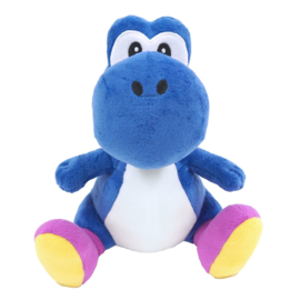 Super Mario Knuffel Yoshi Sitting (Donker Blauw) 20 cm - Together+ [Nieuw]