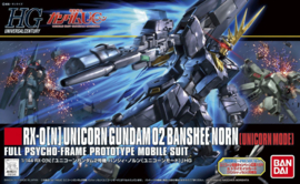 Gundam Model Kit HG 1/144 RX-0[N] Unicorn Gundam 02 Banshee Norn [Unicorn Mode] Full Psycho-Frame Prototype Mobile Suit - Bandai [Nieuw]