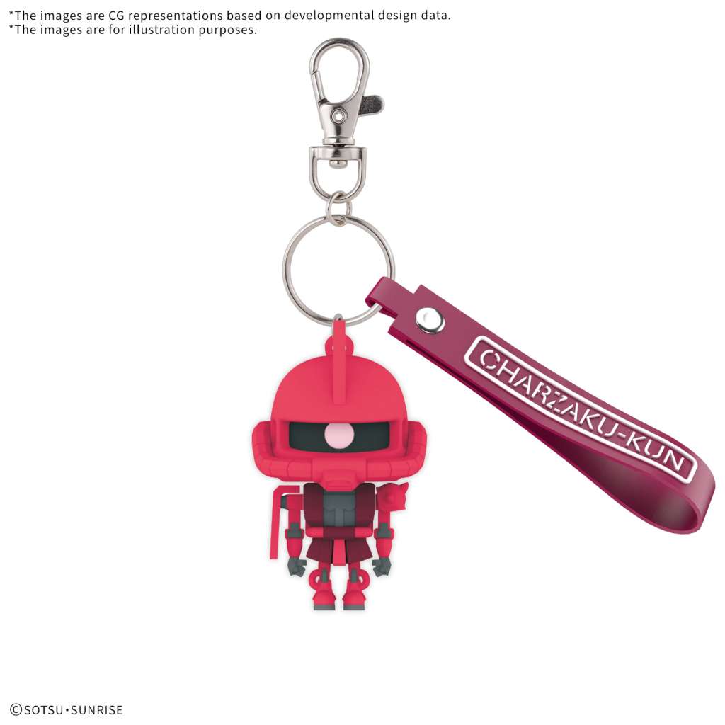 Gundam Rubber Mascot 3D Sleutelhanger Charzaku-Kun [Nieuw]