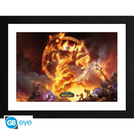 World of Warcraft Framed Print Ragnaros - ABYstyle [Nieuw]
