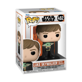 Star Wars The Mandalorian Funko Pop Luke Skywalker With The Child #482 [Nieuw]