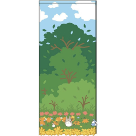 Studio Ghibli My Neighbor Totoro Towel Medium and Small Totoro Racing 34 x 80 cm - Marushin [Nieuw]