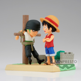 One Piece Figure Luffy & Zoro WCF Log Stories 7 cm - Banpresto [Nieuw]