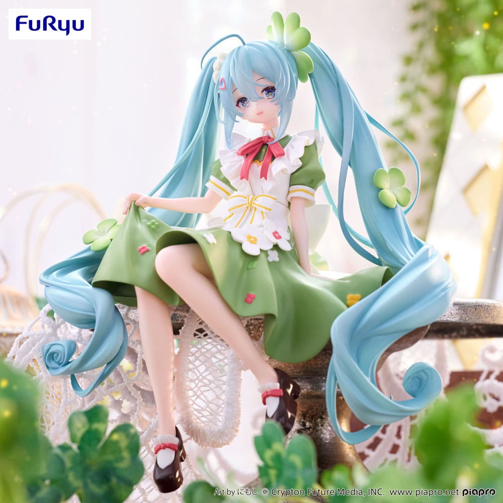 Hatsune Miku Noodle Stopper Figure Flower Fairy Clover 15 cm - FuRyu [Nieuw]