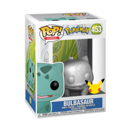 Pokemon Funko Pop Bulbasaur Chrome Silver Pokemon 25th Anniversary #453 [Nieuw]